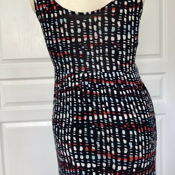 Navy, Red, White Belted Maxi Dress - Picture 4 of 12